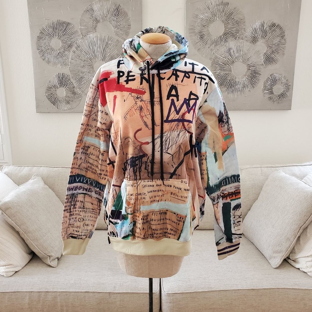 NEW!Members Only Jean Michel Basquiat Hoodie Sweatshirt - Picture 2 of 11